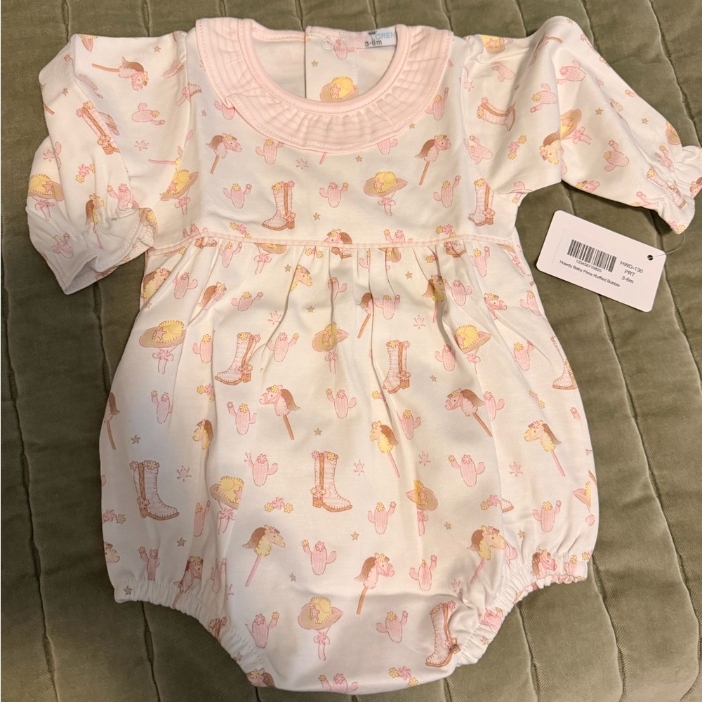NWT Baby Loren Pima long sleeve bubble
